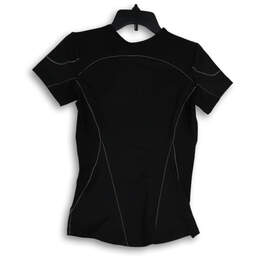 NWT Womens Black Crew Neck Short Sleeve Activewear T-Shirt Size XS alternative image