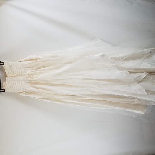 Vera Wang Womens Off White Wedding Dress S2 image number 2