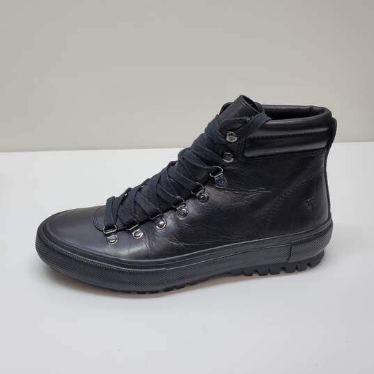 Frye Earl Hiker Lace Up Boots Black Leather Ankle Men’s Size 9.5 image number 2