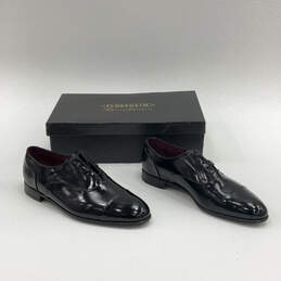 NIB Mens Plaza Star 96326 Black Patent Leather Oxford Dress Shoes Size 8.5D