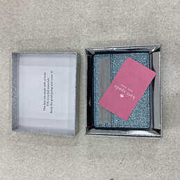 NIB Womens Blue Tinsel Glitter Small Lola Slim Card Holder Wallet alternative image