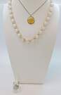 VNTG Gold Tone Lucite, Glass & Porcelain Mid Century Jewelry image number 1
