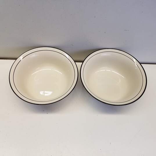 Lenox Chinastone Midnight Blossoms Round Serving Bowl Set of 2 image number 3