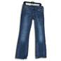 Womens Blue Denim Medium Wash 5-Pocket Design Bootcut Leg Jeans Size 12R image number 1