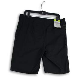 NWT Eddie Bauer Mens Black Flat Front Active Fit Zipper Cargo Shorts Size 34 alternative image