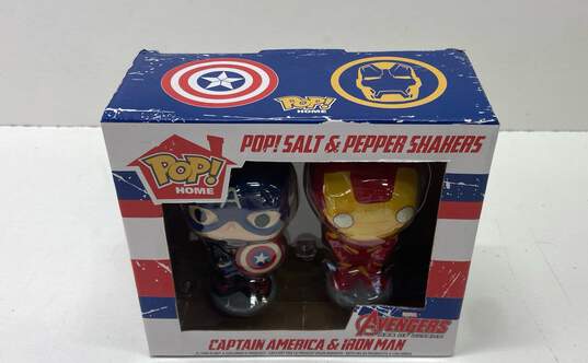 Funko Pop Home Salt & Pepper Shakers Marvel Avengers Captain America & Iron Man image number 6