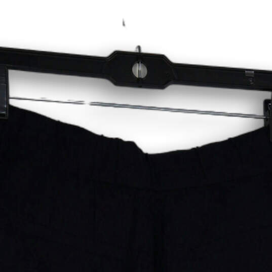 NWT Womens Navy Blue Flat Front Slash Pocket Summer Chino Shorts Size M image number 4