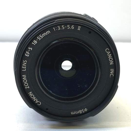 Canon EF-S 18-55mm 1:3.5-5.6 II Camera Lens w/Lens Hood image number 2