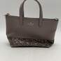 Kate Spade New York Womens Gray Greta Glitter Tote Handbag w/ Matching Wallet image number 1