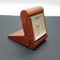 Vintage ImHof Swiss Manual Desk Clock in Pocket Leather Case image number 3