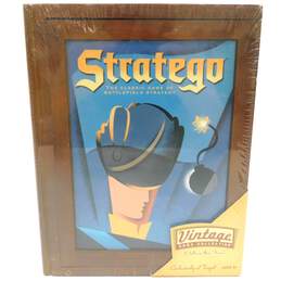 Sealed Stratego 2005 Vintage Game Collection Book Shelf Wooden Box