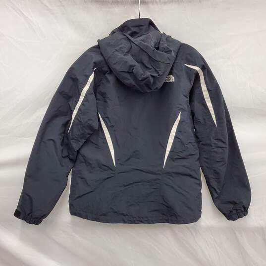 The North Face WM's Full Zip 3 in 1 Hyvent Black & White Windbreaker Size S/P image number 2