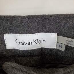 Calvin Klein Women Grey Dress Pants Sz 14 NWT alternative image