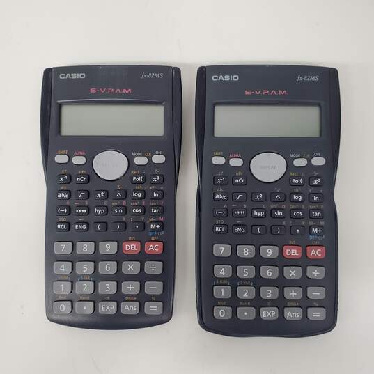 Pair of VTG Casio FX 82MS Calculators / Untested image number 1