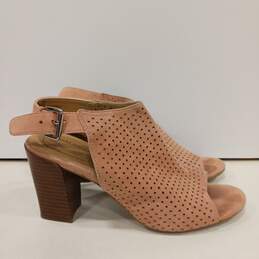 Womens Meridia 14 Pink Leather Buckle Block Heel Slingback Sandals Size 7 M alternative image