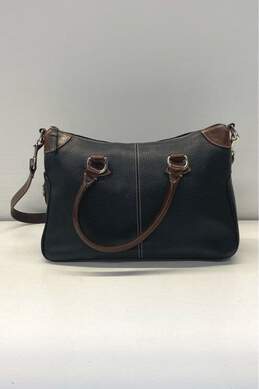 Dooney & Bourke Black pebbled Leather Shoulder Satchel Bag