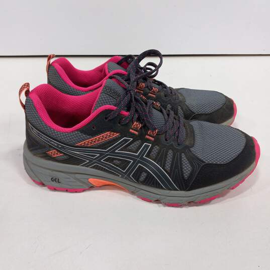 Asics Women's Gray and Pink Shoes Size 10 image number 3