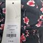 Francesca's Women's Trixxi Black Floral Print LS Button Up Blouse Top Size S NWT image number 3