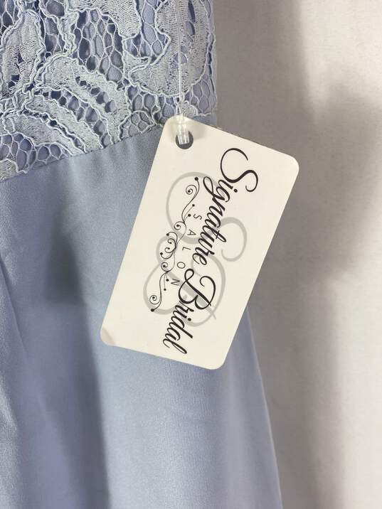 Signature Bridal Jasmine Blue Bridesmaids Dress 1 NWT image number 4