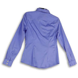 Mens Purple Long Sleeve Spread Collar Regular Fit Button-Up Shirt Size 4 alternative image