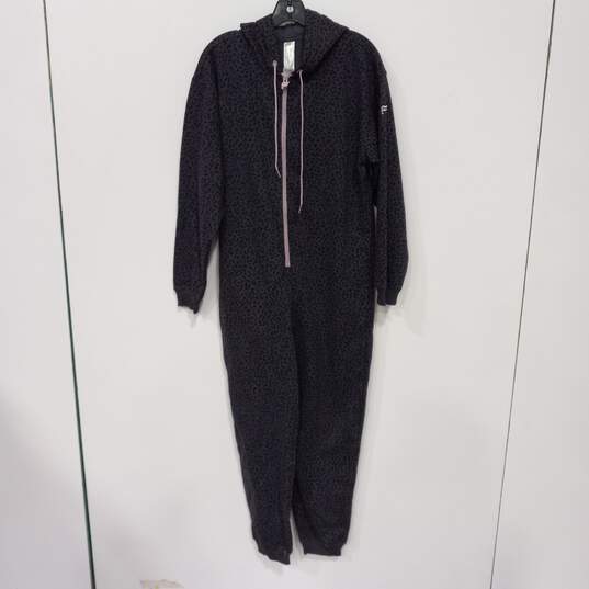 Fabletics Women's Forever Fleece Leopard Hooded Onesie Size M NWT image number 1