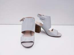 Cole Haan Cutout Leather Strap Sandals Grey 6