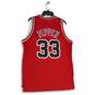 Adidas Mens Red Chicago Bulls Scottie Pippen #33 Hardwood Classics NBA Jersey L image number 2