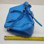 Coach Turquoise Leather Hand Held Satchel Bag W/COA image number 5