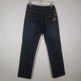 NWT Mens Dark Wash Denim 5 Pocket Design Straight Leg Jeans Size 32 alternative image