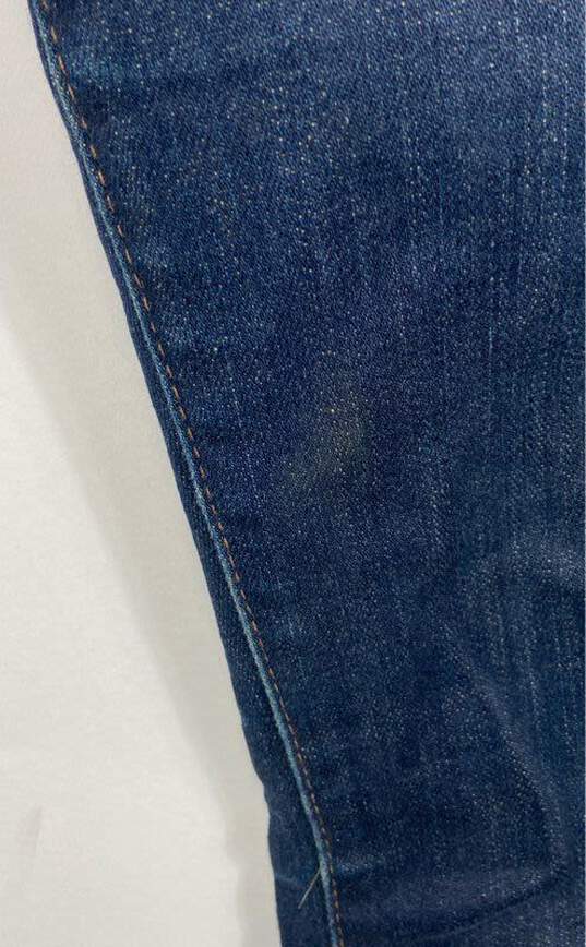 Madewell Women Blue Skinny Jeans Sz 24 image number 6