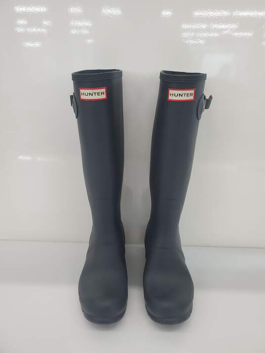 Women's Shoes Hunter Original Tall Rain Boots Size-7 Used image number 1