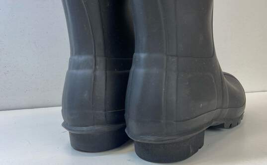 Hunters Original Rubber Tall Rain Boots Matte Black 9 image number 5