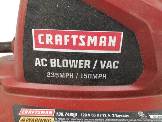 Craftsman 12-Amp AC Electric Leaf Blower Power Vac image number 12