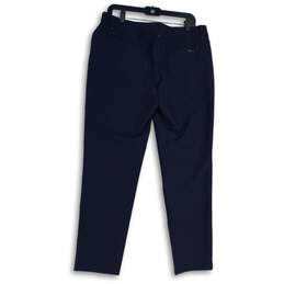 Macaw Mens Navy Blue Flat Front Straight Leg Ankle Pants Size 64/88 alternative image