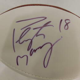 HOF Peyton Manning Autographed Football Colts Broncos alternative image