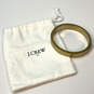 Designer J. Crew Gold-Tone Plain Round Bangle Bracelet With Dust Bag image number 4