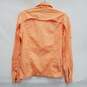 Cc Filson WM's Pastel Orange Vented Fishing Button Long Sleeve Shirt Size S image number 3