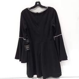 Women's Black LuLu Dress w/ Beaded Neck Size L alternative image