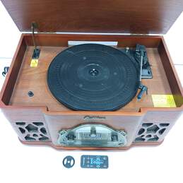Electrohome Wellington CD Player, Radio and Record Player Retro Music System alternative image