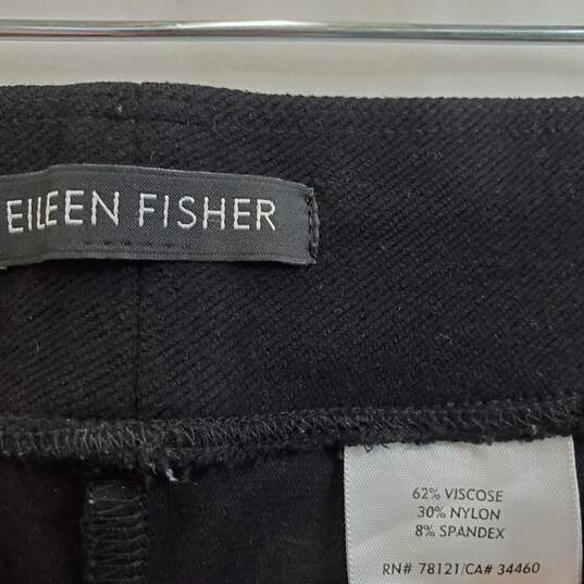 Eileen Fisher Slim Ankle in Graphite Washable Stretch Crepe Pants Sz 30 image number 2