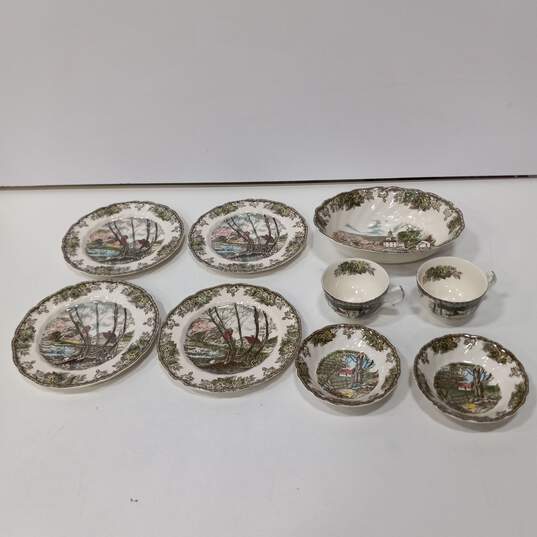 Johnson Bros. The Friendly Village China Lot of 14 image number 6