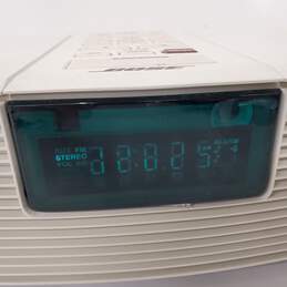 Bose Wave AWR113 AM/FM Wired Stereo Alarm Clock Radio White With Power Cord alternative image