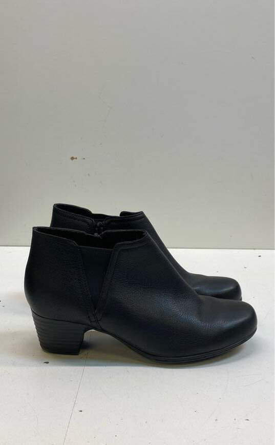 Clarks Valarie Sofia Leather Ankle Boots Black 7.5 image number 3