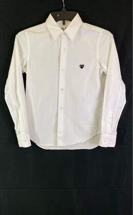 PLAY Comme Des Garcons White Long Sleeve - Size X Small