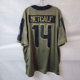 NFL Team Seahawks Army Green Jersey Metcalf Size XXL alternative image