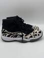 Authentic Womens Black White Leopard Print Lace Up Sneaker Shoes Size 7 image number 3