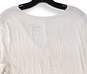 NWT Womens White Short Sleeve V-Neck Super Soft Tunic Blouse Top Size 1 image number 4