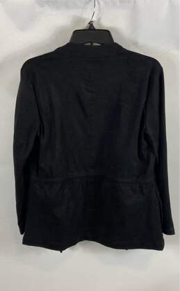 NWT Blank NYC Black Suede Long Sleeve Drawstring Waist Jacket Size Small alternative image