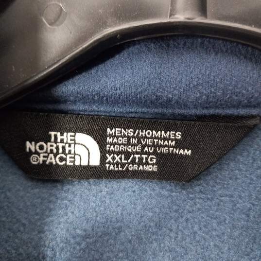 The North Face Men's Blue Full Zip Mock Neck Jacket Size XXL image number 3