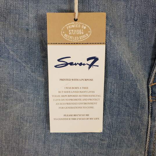 Seven7 Women Blue Skinny Jeans Sz10 NWT image number 3